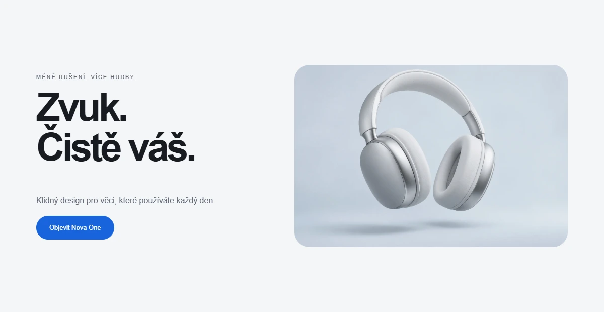 NOVA example online shop — Product presentation