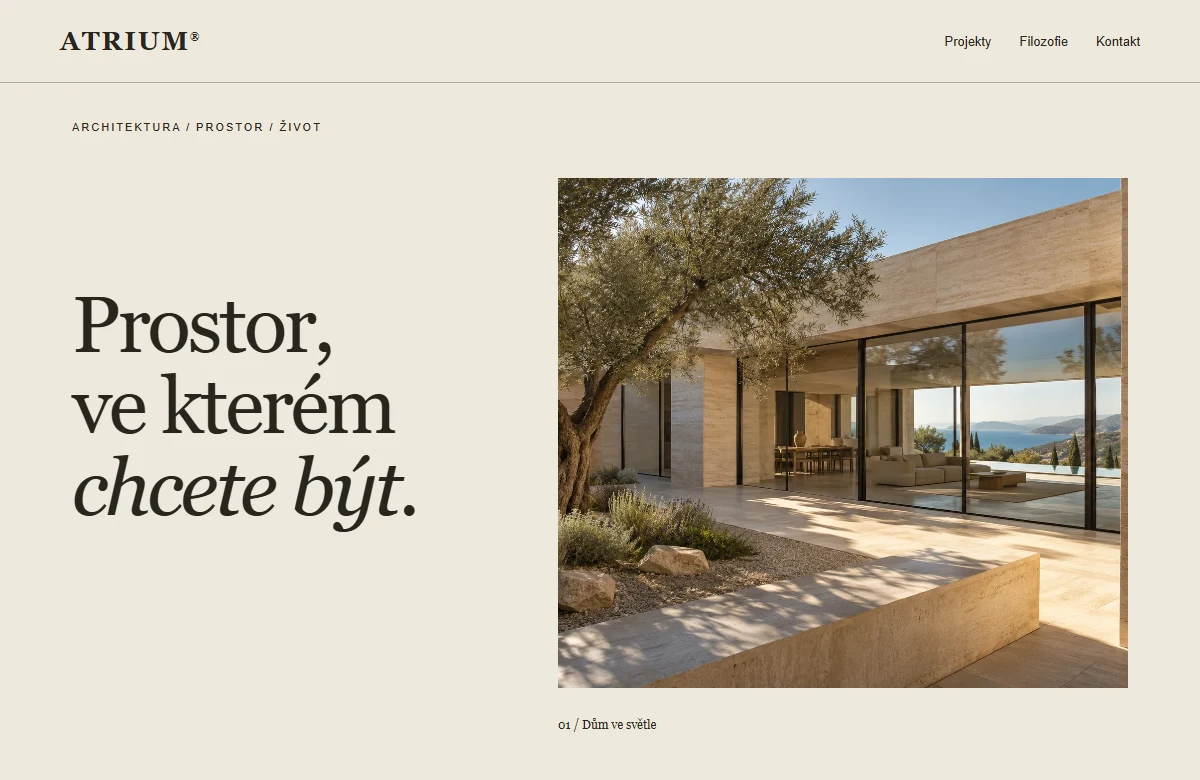 Architektura a bydlen&iacute; &mdash; Editorialn&iacute;