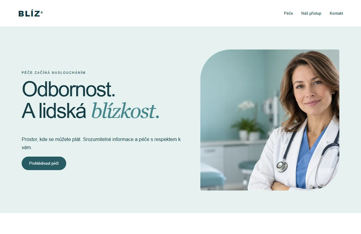 Zdravotn&iacute; p&eacute;če &mdash; Klidn&yacute; a důvěryhodn&yacute;