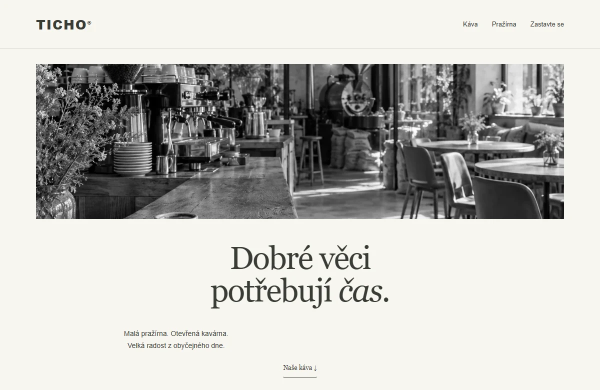 K&aacute;va a řemeslo &mdash; Minimalistick&yacute;