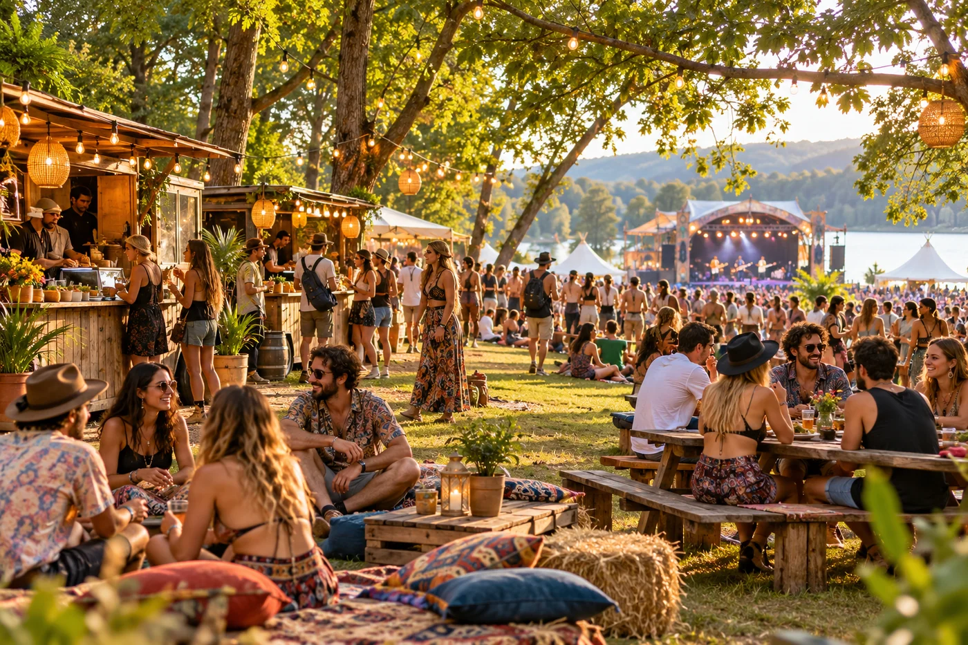 Odpočinkový festivalový areál