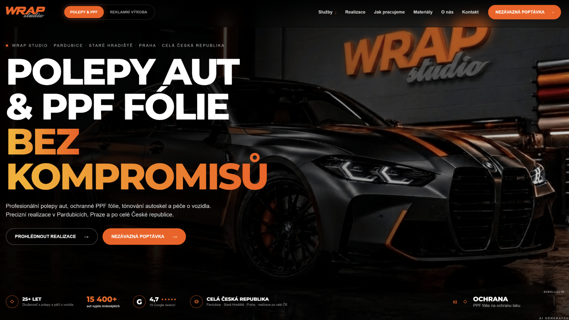 Wrap Studio website
