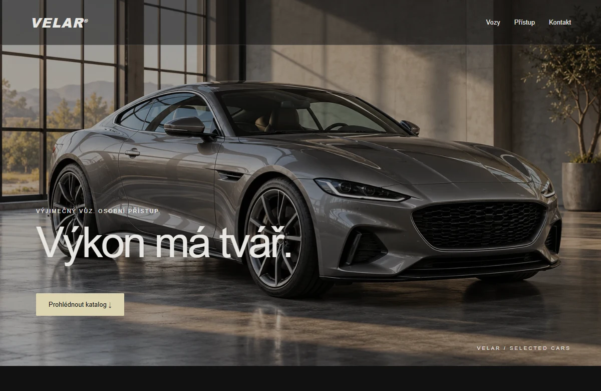 VELAR &mdash; Pr&eacute;miov&yacute;